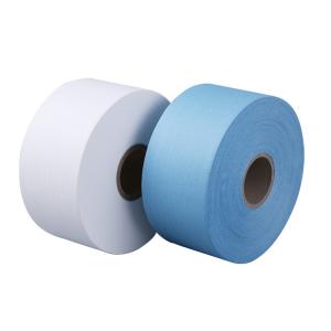 China Disposable Heavy Duty Nonwoven Woodpulp Cellulose Multi Purpose Workshop Industrial Paper Wipe Roll factory