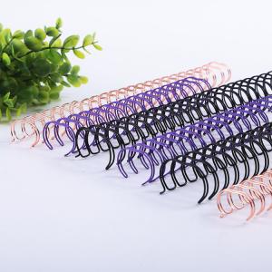 China Pitch 2:1 Wire Steel Double Loop 3/4'' Metal Spiral Binding Coil Notebook Use factory