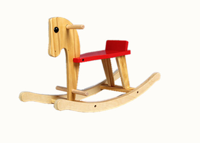 China Professional Kids Exercise Bike / Solid Wood Rocking Horse For Christmas Gift factory