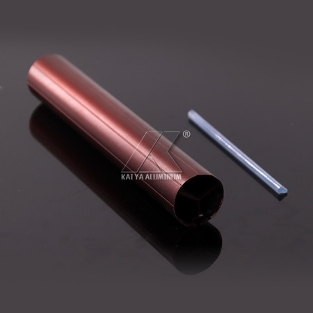 China Customize Length Round Curtain Rod Sand Red Blasting Aluminum Profile factory