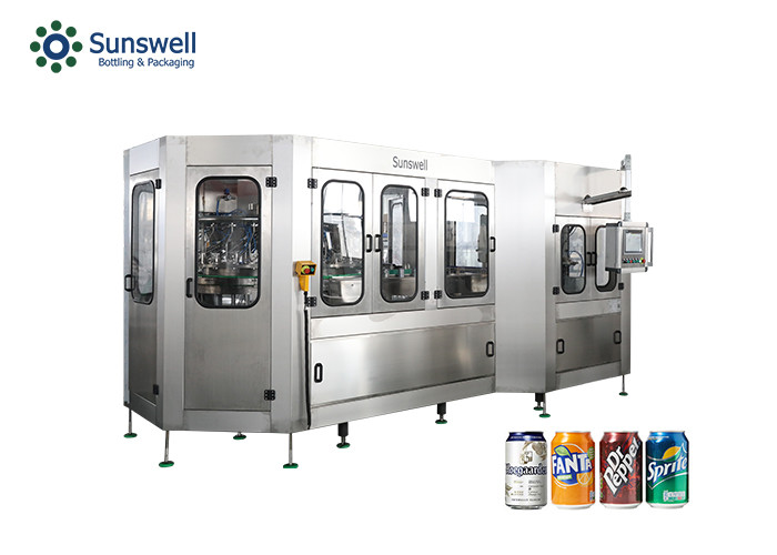 China Aluminum Can Soda Beverage Filling Production Line Carbonated Bottling Machine factory