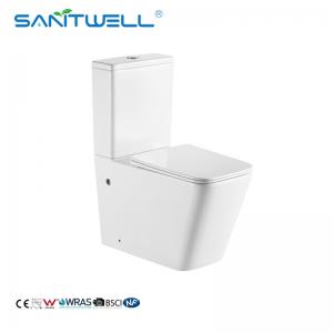 China UF Seat Cover Two Piece Rimless Toilets For Bathroom factory