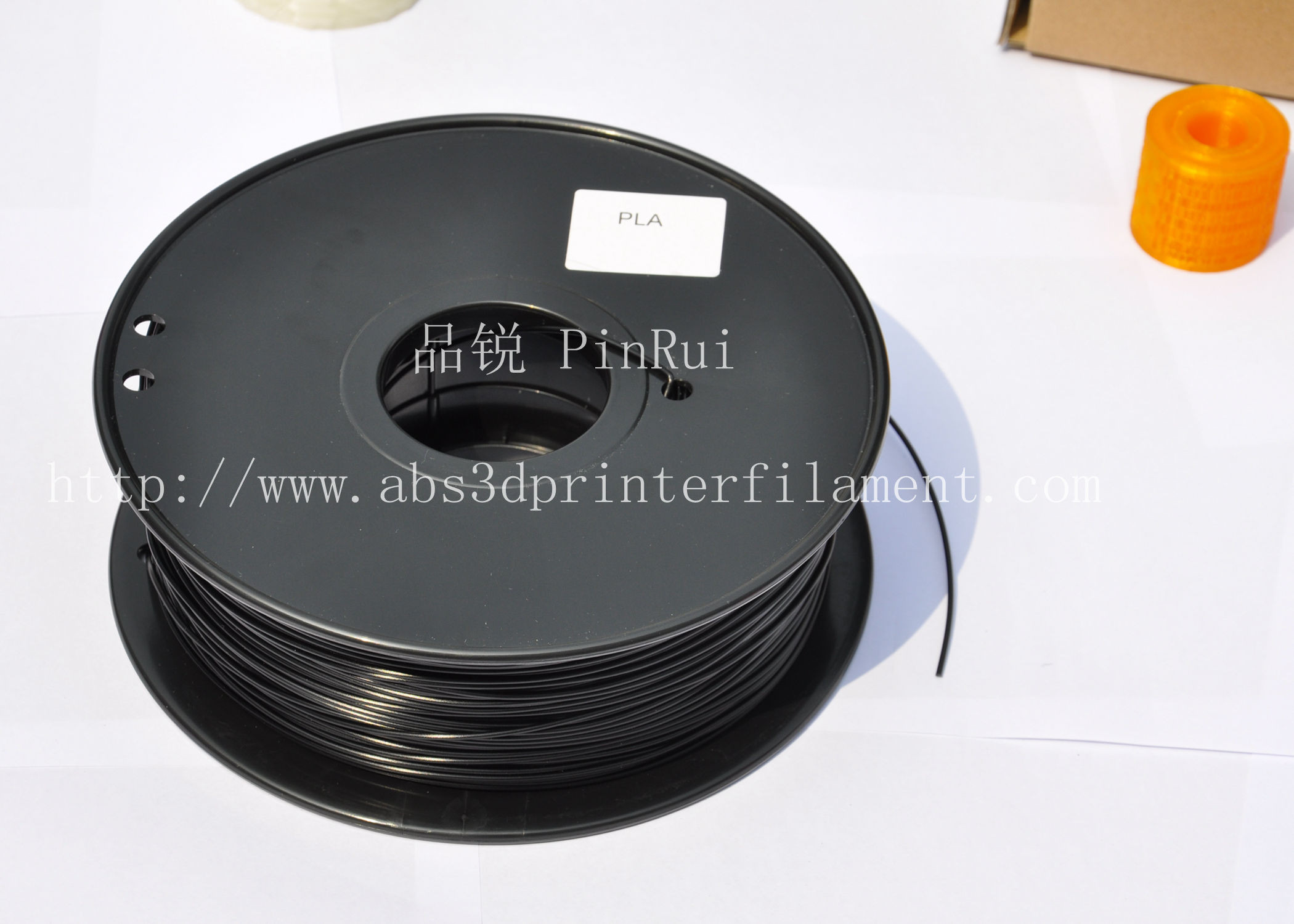 China Black PLA 3d Printer Filament 1.75mm / 3.0mm 1.0 KG / Roll factory