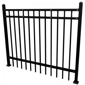 China Welding Victorian Deformed Bar Wrought Iron Picket Fence 1.73m Height factory