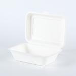 7x5 inches sugarcane pulp bagasse hoagie hinged container