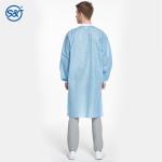 SMS fabric non-woven lab coat medical disposable full length disposable lab coat