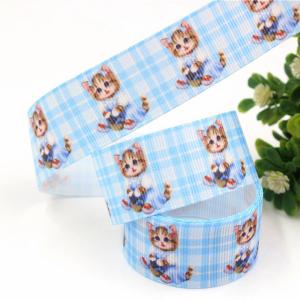 China Hot Sale 75MM New Mexico Style Printed 3 inch Cartoon Character Grosgrain Ribbon factory