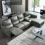 First Layer Cowhide Sofa Living Room Leather Art Intelligent Italian Furniture