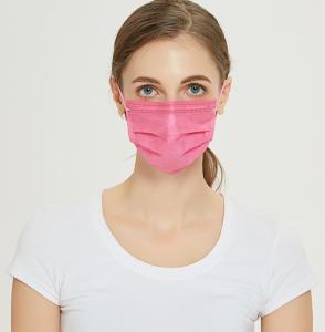 China Medical disposable non woven pink dental surgical face mask factory