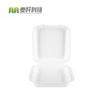 8"*8" Eco Food Packaging Clamshell Take Away Sugarcane Biodegradable Food Box