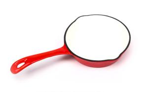 China ROUND SKILLET IN ENAMELLED CAST IRON factory