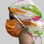 EN14683 2019 Disposable Orange Surgical Colorful Medical Face Mask CE Adult