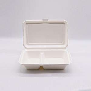 China Biodegradable Food Container 2C Box friendly fully takeout tableware factory
