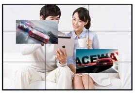 China 4K TFT 55in 240VAC LCD Video Wall Display 350cd/m2 factory