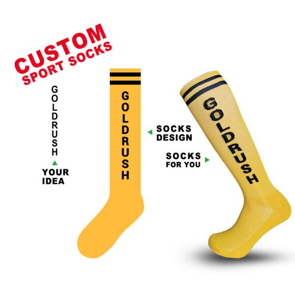 Custom Sports Running Knee High Compression Socks 20-30Mmhg Unisex Stretch