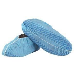 China Elastic Stripe Disposable Protective Clothing Non Slip Shoe Covers factory