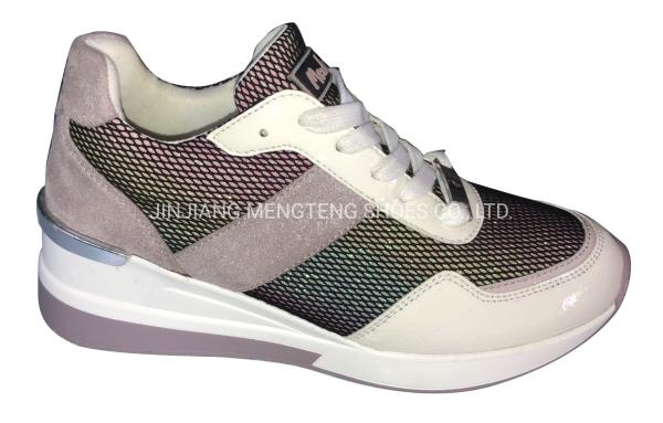 Fashion Pu Imitation Suede Casual Shoes , Good Walking Performance High Heel