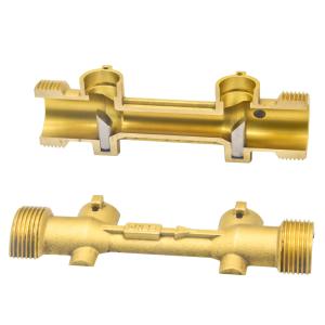 China 15-50mm Temperature Sensor Transducer Ultrasonic Water Meter Fittings Flow Pipe factory