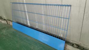 China Edege Safety Welded Wire Mesh Fence 1050mmx2500mm Powder Coated Red Blue Colors factory