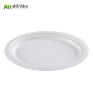 China Wholesale disposable plate green bagasse pulp food plates factory