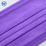 4 Ply Medical Respirator Mask Disposable Sheet Mask Lavender Color Hospital