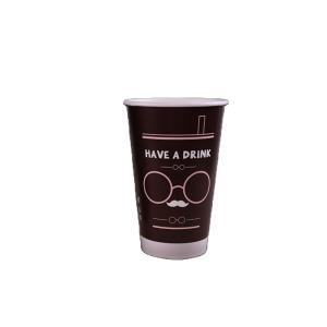 China Mustache glasses wholesale paper milk tea coffee cups factory