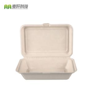 China 9&quot; x 6&quot; Hamburger food packaging disposable hinged container factory