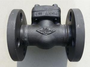 China 1/2 inch - 2 inch Forged Steel Check Valve , Class 150 / 800 / 900 / 1500 factory
