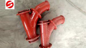 China Ceramic Lined Lateral pipe Wye factory