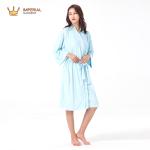 Home Bathrobe Custom Womens Clothing , Cotton Terry Cloth Pj Set