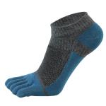 Customized Invisible Pure Cotton Breathable Five Finger Sports Socks Colorful