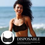 S&J Disposable Bra OEM High quality one piece bra black shoulder straps women