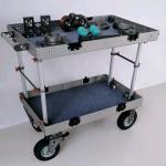 Video Shooting Mobile Camera Cart , Professional Dolly Film Equipment