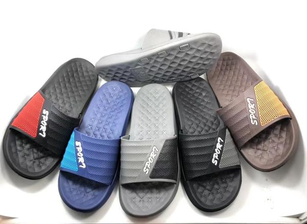 Mens Slide Slippers - Non-Slip House Slippers for Indoor and Outdoor Use -