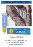 Dr Numb Tattoo Anesthetic Cream For Permanent-Makeup