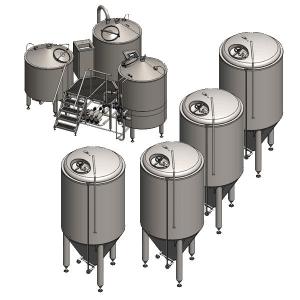 China Birthday Party Stainless Steel Beer Fermenter 800l 500l Beer Brewing Equipment factory