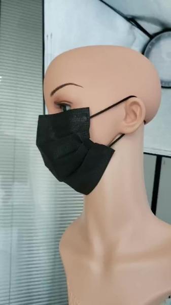 3 ply 4ply Medical Surgical Face mask Dental Black Face Mask TYPE IIR EN14683
