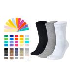 Mens cotton custom crew socks custom logo basketball socks men crew knitted