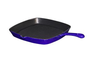 China ENAMELLED CAST IRON SQUARE GRILL SKILLET factory