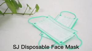 China pure white color Non woven disposable face mask 3 ply layer disposable Face Mask factory