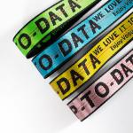 OEM sublimation 100% nylon fabric webbing jacquard print neck lanyard strap for
