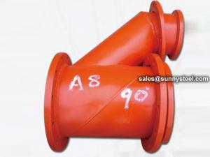 China Cast Basalt Lined Steel Special Shape Pipe factory
