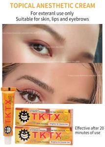 China TKTX Licocaine Cream Tattoo Numbing Anesthetic Cream For Permanent Makeup factory