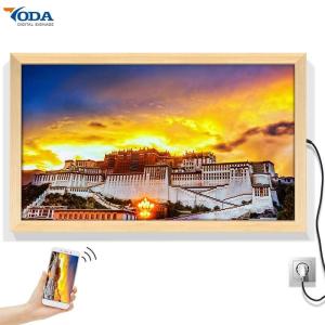 China Wood Smart Digital Picture Frame Widescreen 1920*1080P Android OS Opening System factory