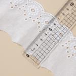 Custom Elastic Embroidery Milk Silk Lace Fabric Trimming Lace Sewing
