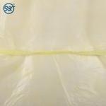 Patient SMS Fabric Blue Isolation Gown Yellow AAMI Level 2 Surgical Gown