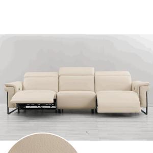 China Italian Minimalist First Layer Cowhide Contact Surface Leather Sofa Unique Design Living Room Straight Combination Sofa factory
