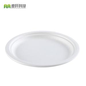 China Wholesale 6 Inch Green Bagasse Pulp Biodegradable Disposable Plate For Food factory
