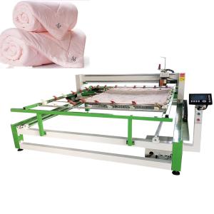 China Moving head mattress automatic bed cover making machine home used cotton quilt textile shop use quilting machine factory