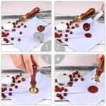 hexagon sealing wax beads with glass bottle for wedding invitation letter card